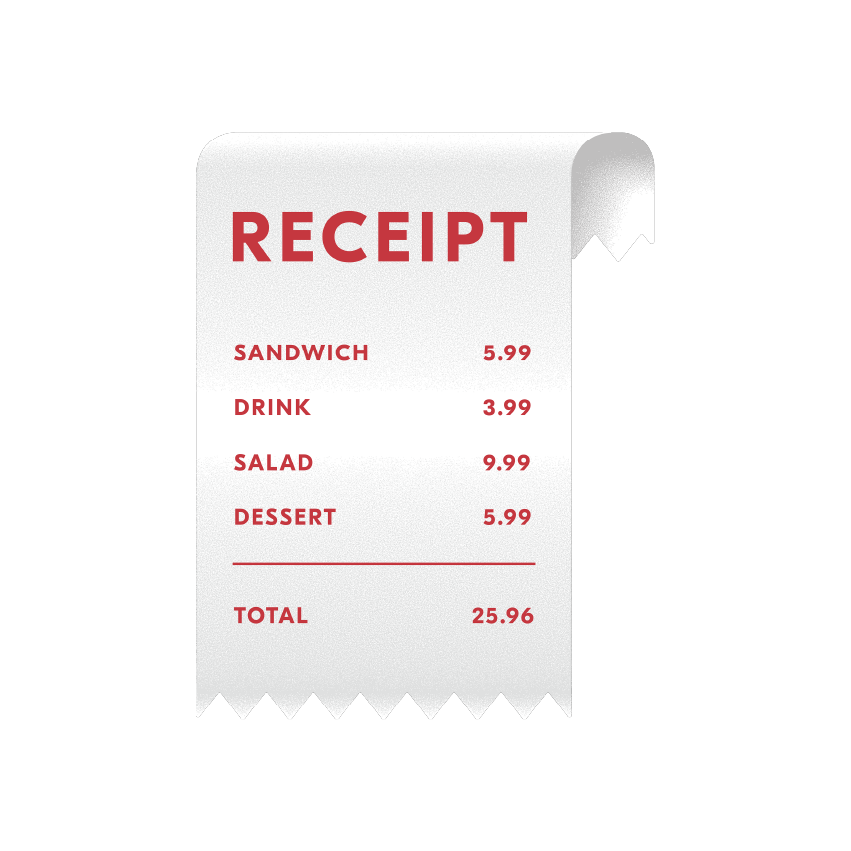 Reciept Reciept