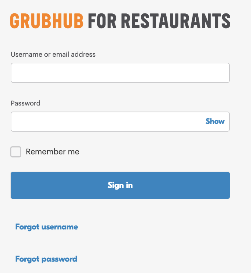 How to login to your Grubhub for Restaurants account