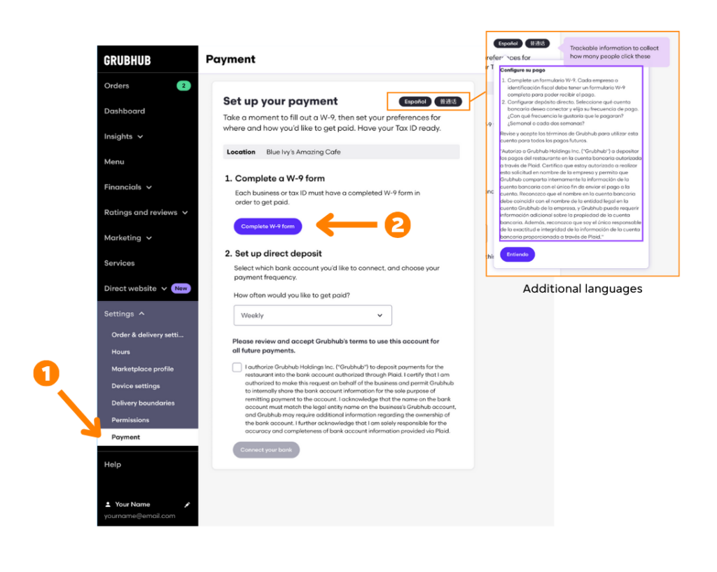 Grubhub for Restaurants Payments & Finances | Grubhub for Restaurants