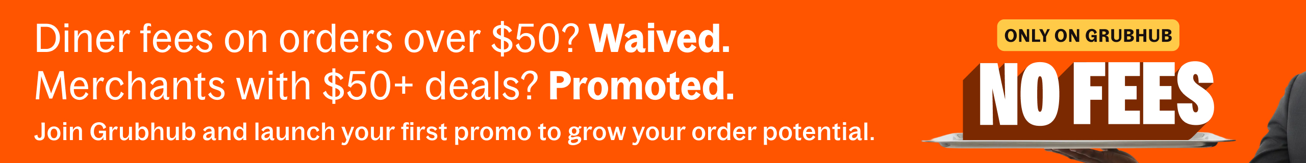 Superbowl exclusive offer by Grubhub